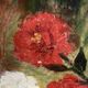Tableau, painting on canvas, still life, the bouquet of flowers.