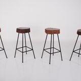 Rustic modernist bar stools