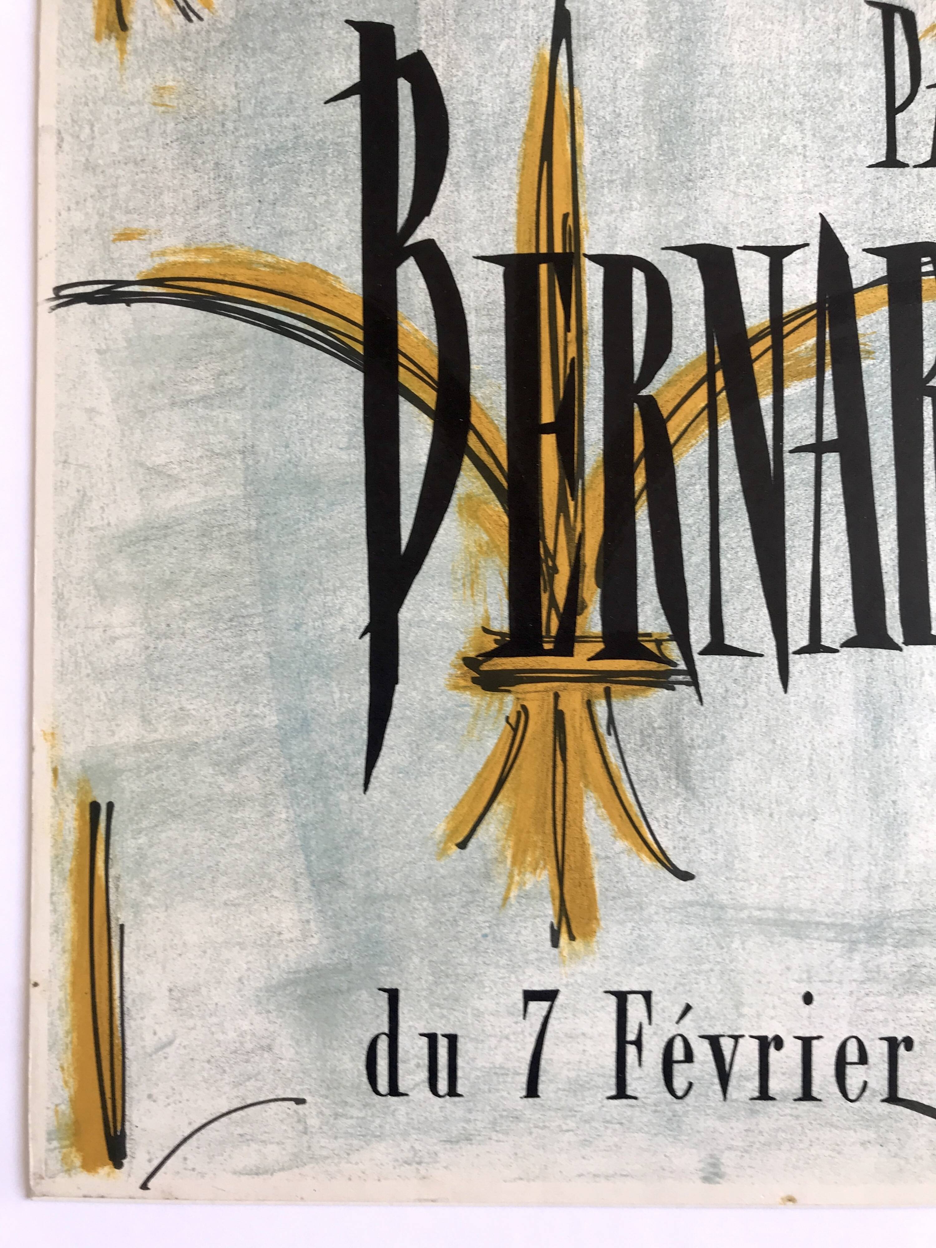 Bernard Buffet, Joan of Arc / David and Garnier Gallery, 1958. original lithograph poster