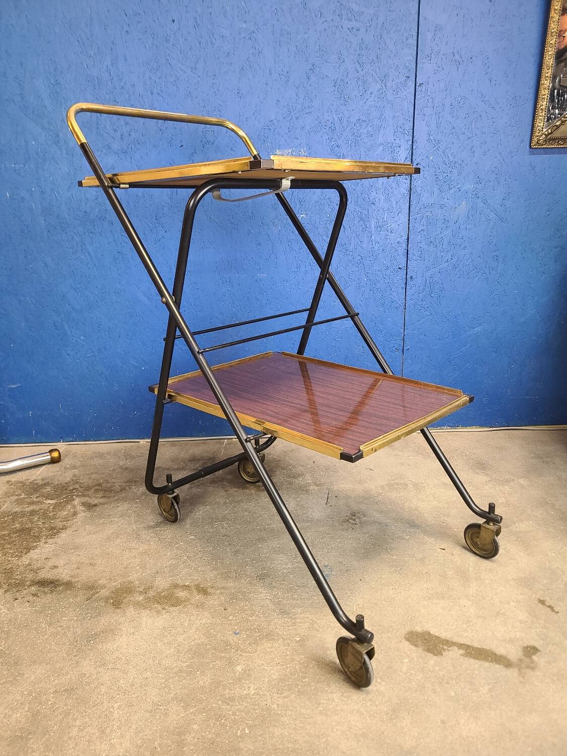 Vintage serving trolley