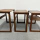 Teak nesting tables by Johannes Andersen