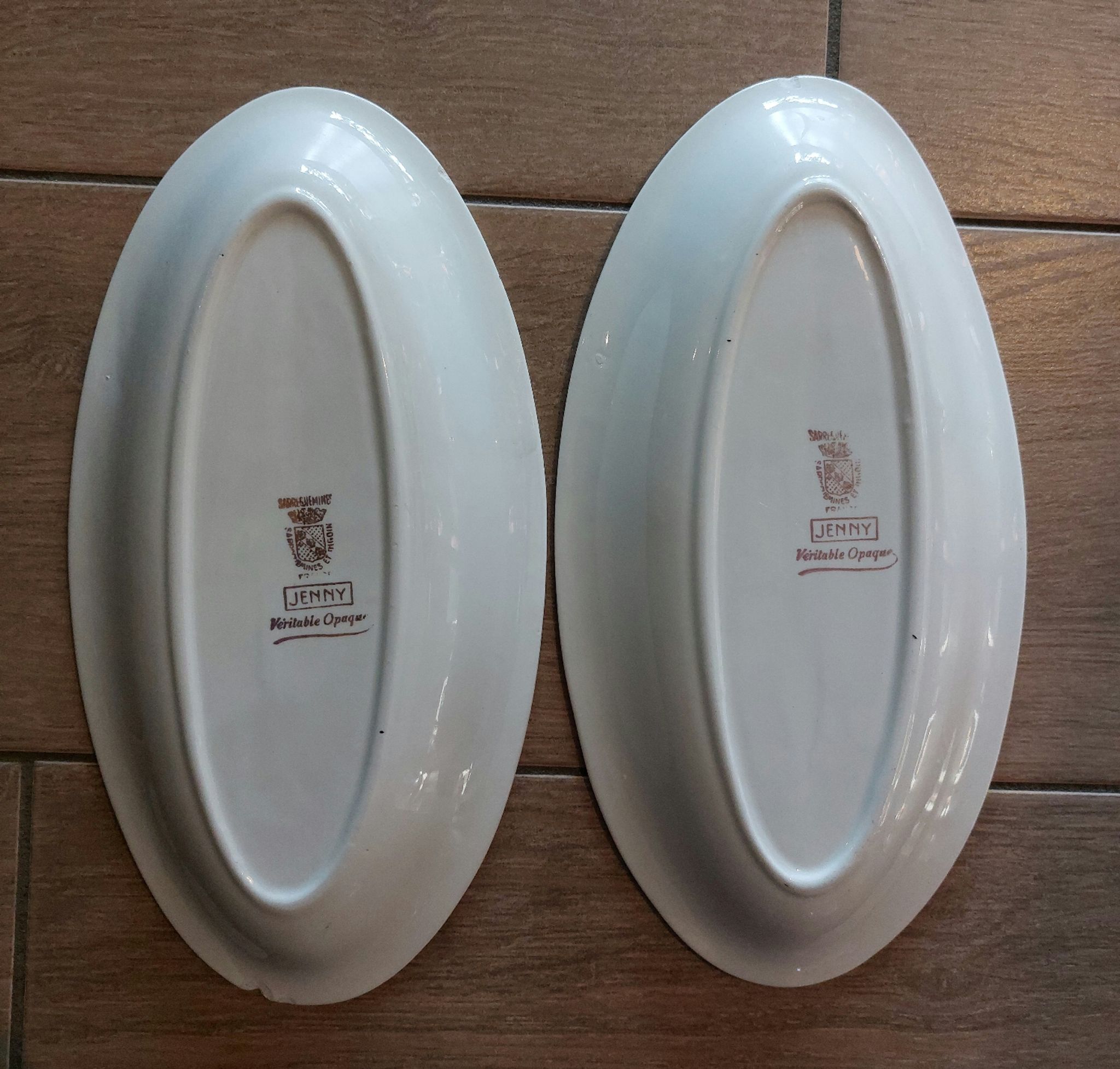 Ravier porcelaine fleuri Jenny Sarreguemines