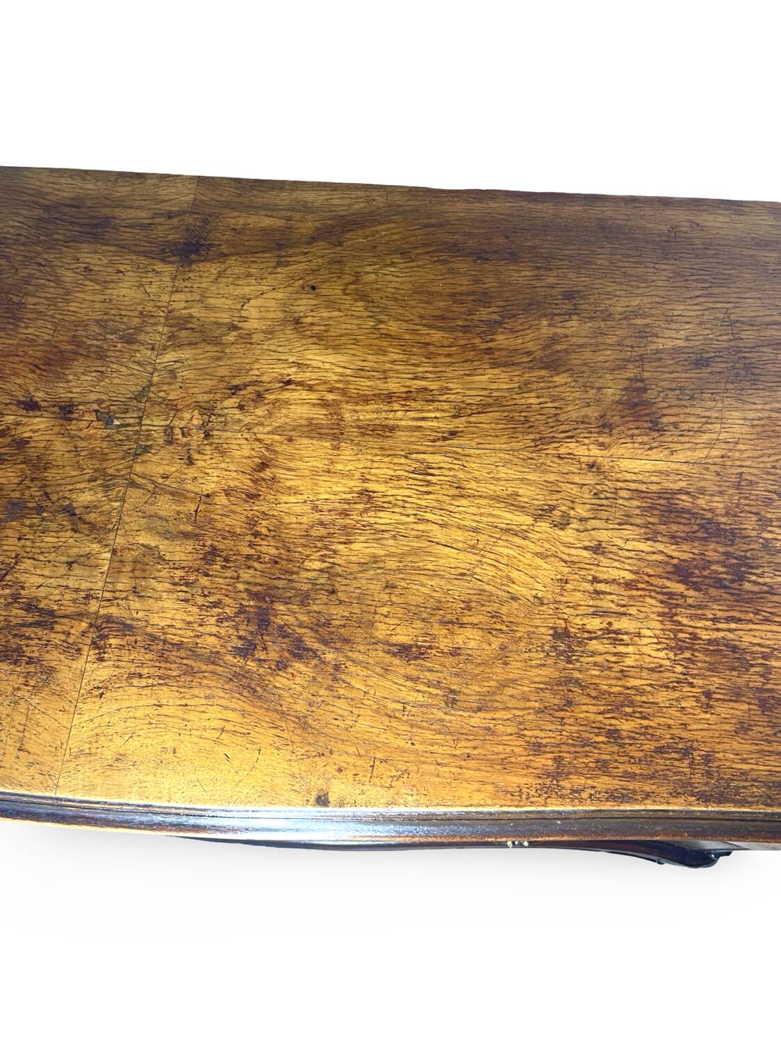 Italian art deco burl walnut chest of drawers, 1940s/50s