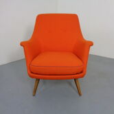 Fauteuil organique par Walter Knoll pour Antimott, Allemagne, années 1950.
