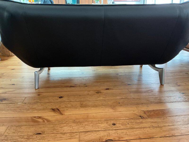 Tango 3-seater sofa Leolux from 2009 in black leather (designer Arn Armgardt)