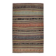 Red & Green Striped Kilim Rug, 130x205Cm