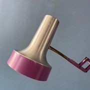 Vintage Space Age purple scissor wall light