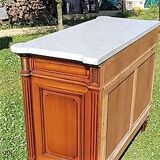 Wooden marble tray dresser