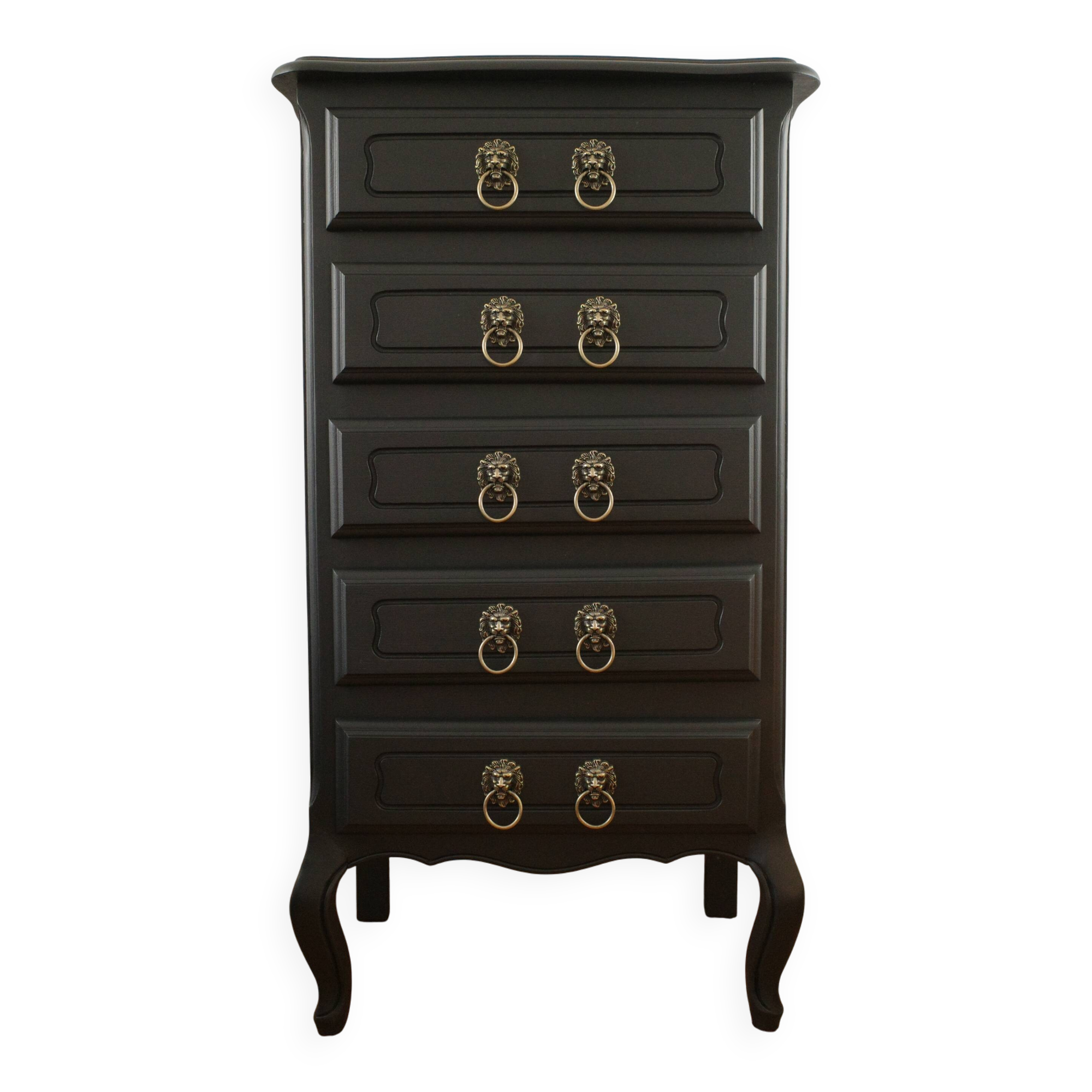 Vintage black chest of drawers