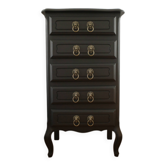 Vintage black chest of drawers