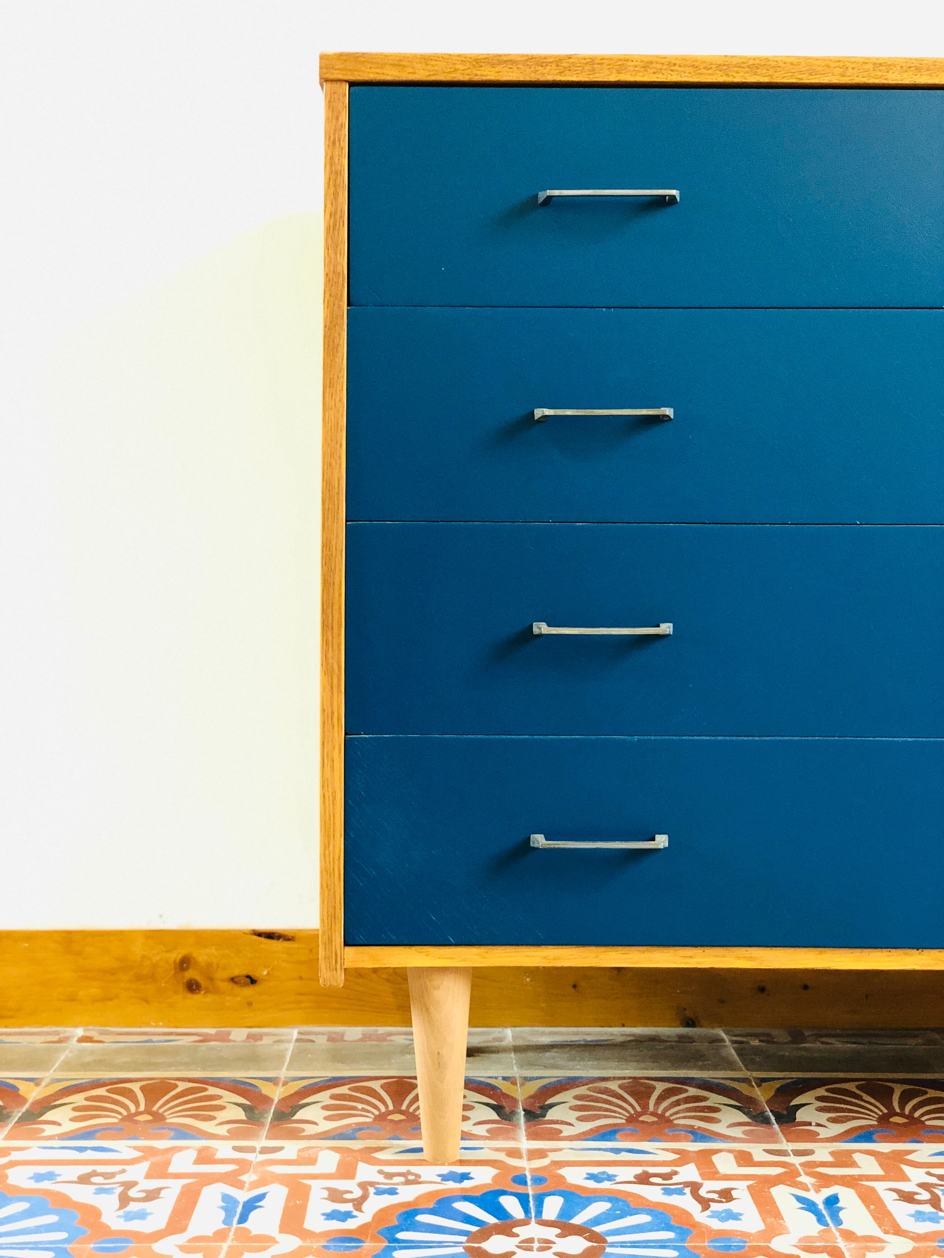 Vintage oak chest of drawers, 1960