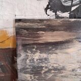 Tableau huile composition moderne