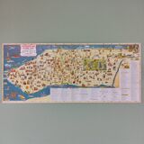 Pictorial map of New York 1950's