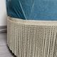 Paire de fauteuils crapaud velours bleu 1970