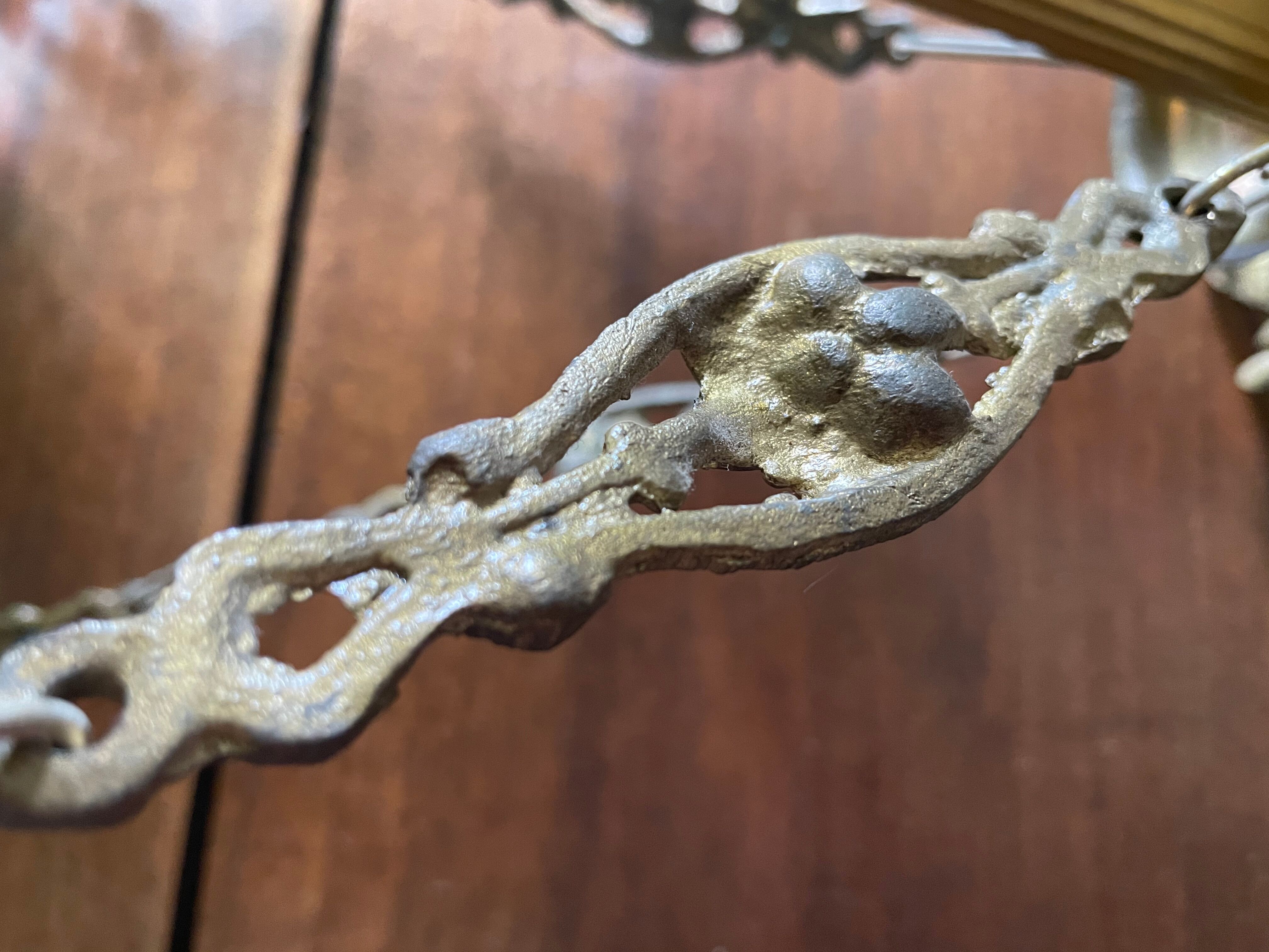 Lustre corbeille grappes de raisin Murano