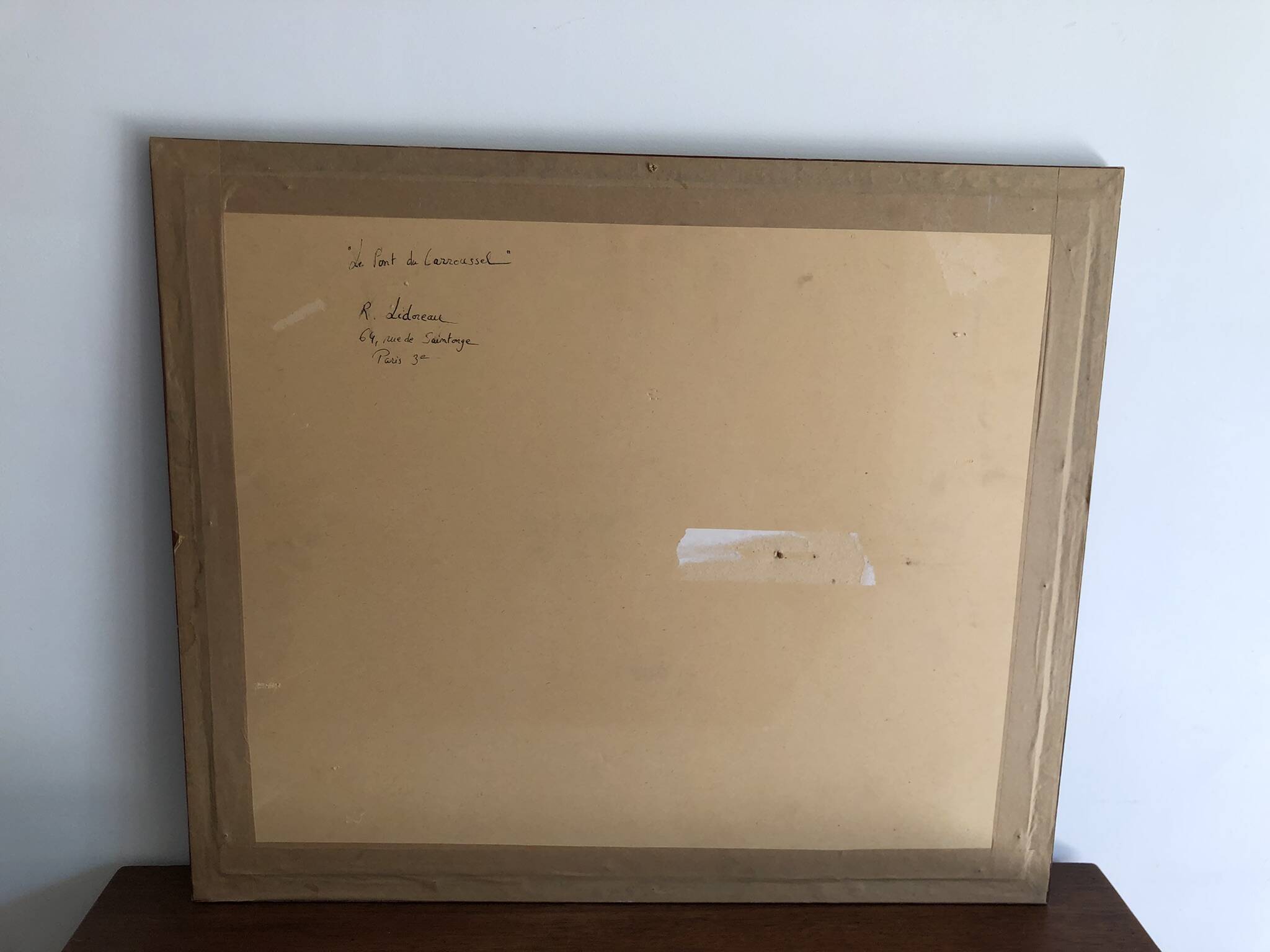 R. Lidoreau The new bridge, Paris