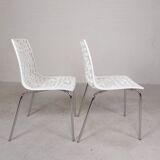 Set of 2 design chairs IGAP, Groove model, 2000s