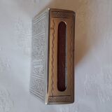 Antique matchbox case in chiseled silver with 3 punches