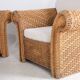 Woven rattan lounge set