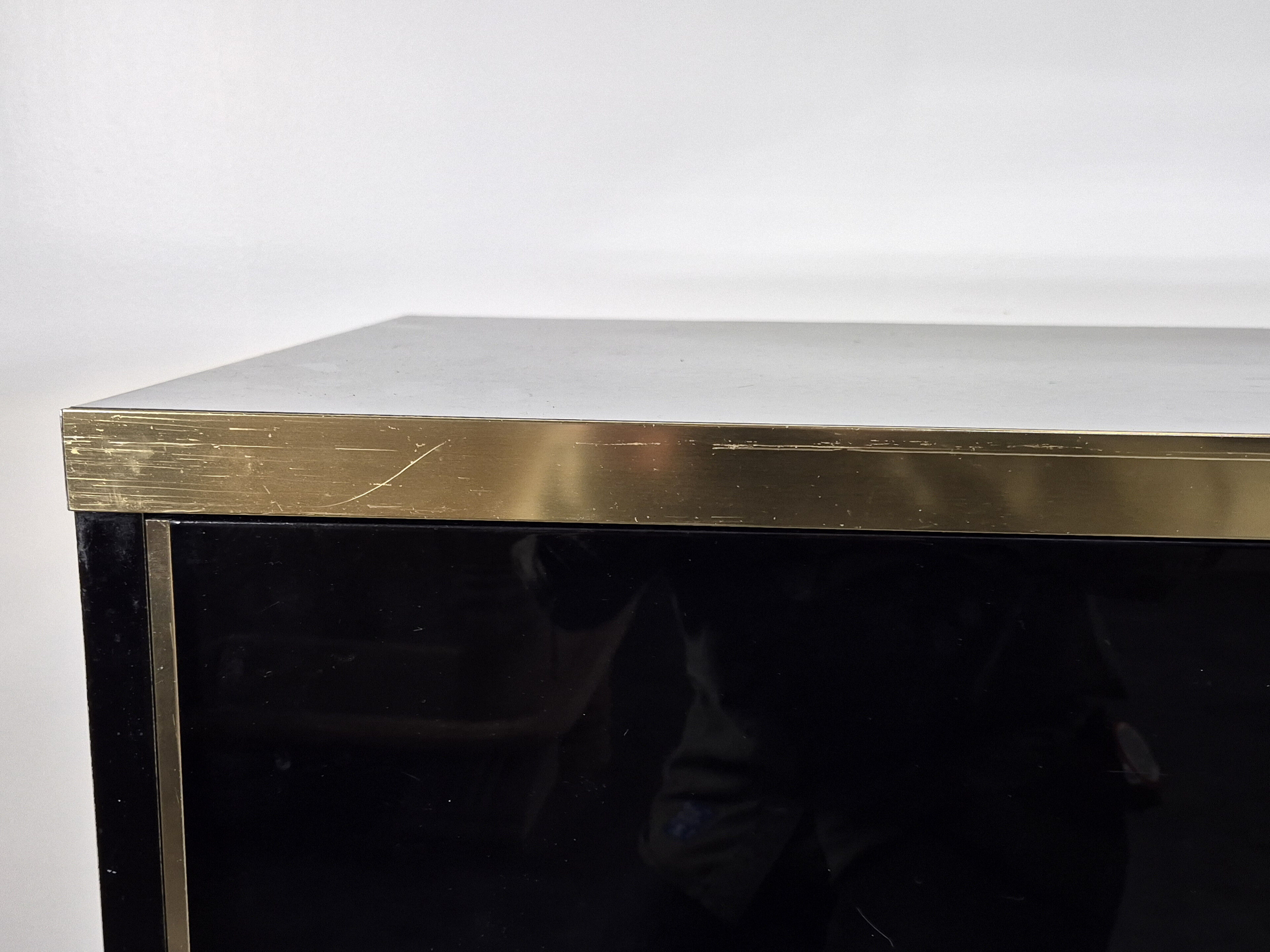 Black lacquered sideboard by Mario Sabot