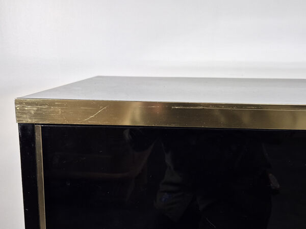 Enfilade laquée noire de Mario Sabot