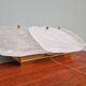 Pair of frosted glass wall lights, Kalmar, 1960s