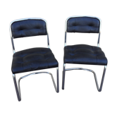 pair chair skai vintage year 70