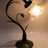 antique 1980s art nouveau retro table or desk lamp