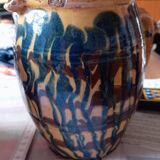 50s folk art pitcher