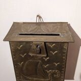 Gold metal mailbox