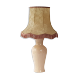 1970 vintage pale pink table lamp