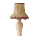 Lampe de table rose pâle 1970 vintage