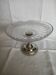 Antique glass and metal fruit bowl