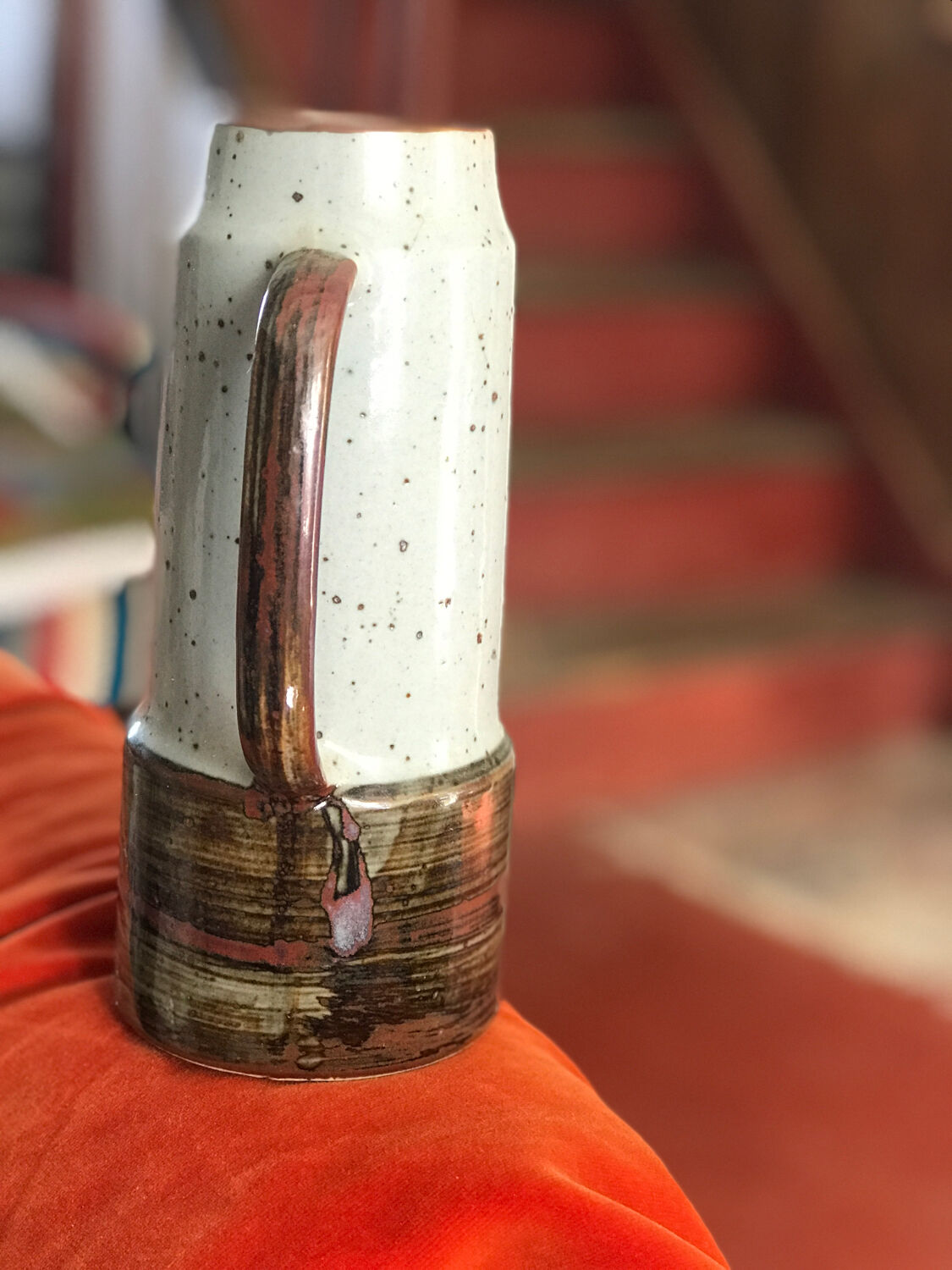 Sandstone peasant Japan pitcher