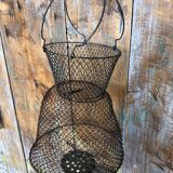 Old Fishing Net Vintage Foldable Metal Basket