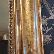 Louis Philippe mirror with pediment 148 x 95