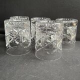 5 Whiskey glasses – Cut crystal
