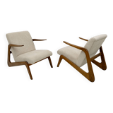 Pair of Mid-Century Modern Italian Bouclè Lounge Chairs, 1970s
