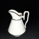 Porcelain sweetener and milk jug with cipher