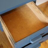 Small desk or vintage dressing table, blue