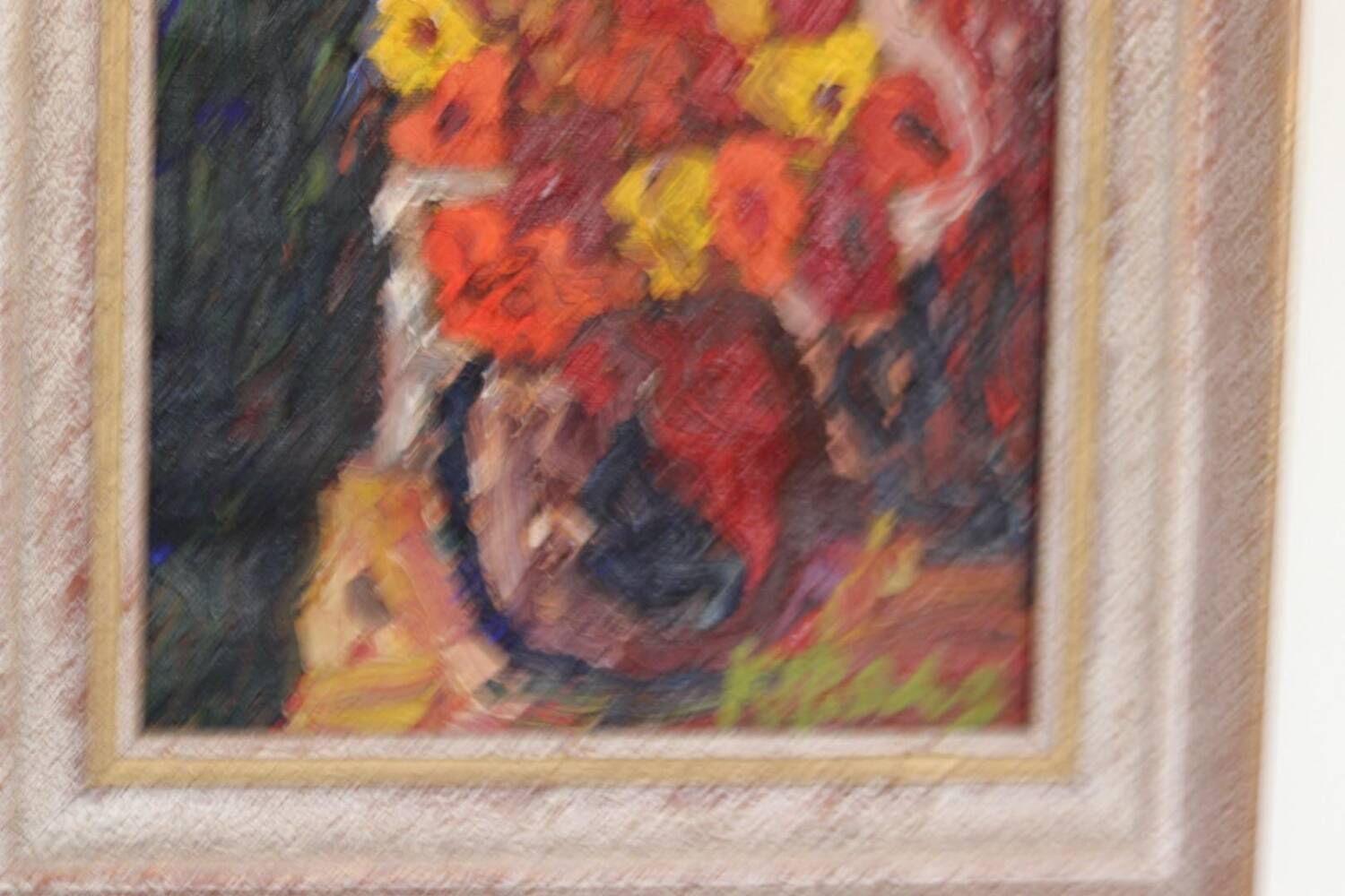 Swedish Oil on Canvas – “Flowers” by Karl Ragnar Johannesson