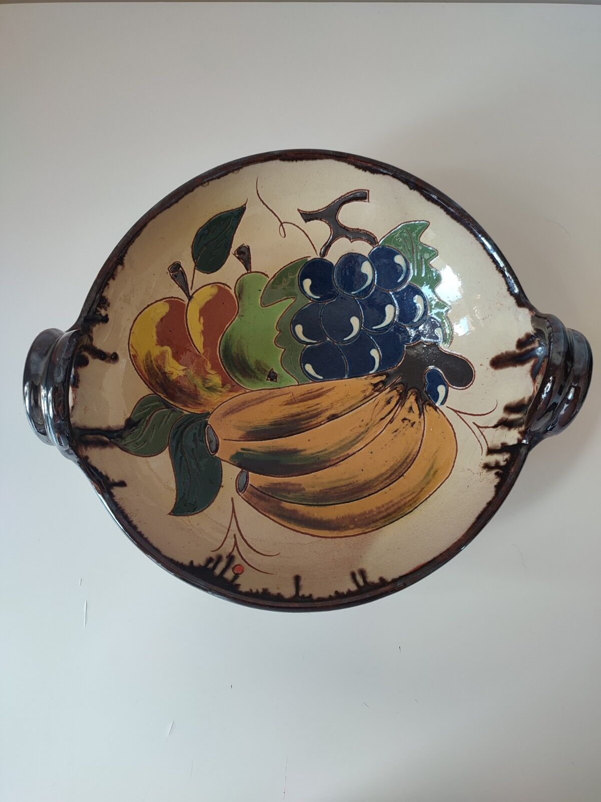Glazed terracotta bowl