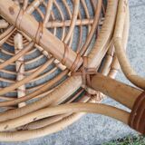 Vintage rattan coffee table
