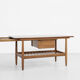 Midcentury Danish coffee table in oak and teak by Ejvind A. Johansson for FDB