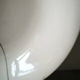Vintage deep plate salin France model Montreal yellow tile pattern