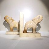 Alabaster bookends