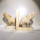 Alabaster bookends