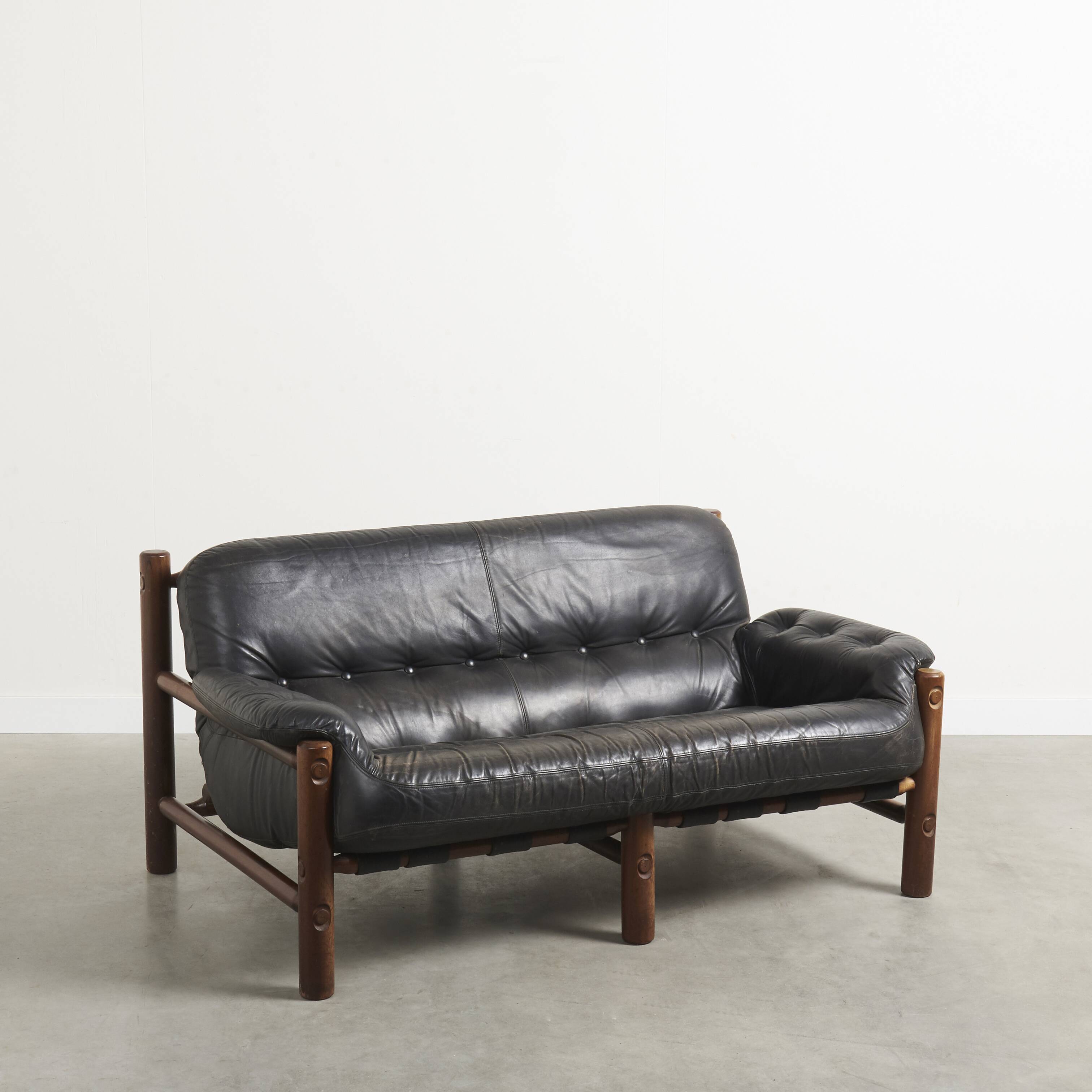 Vintage brutalist / Brazilian style sofa, 1960s