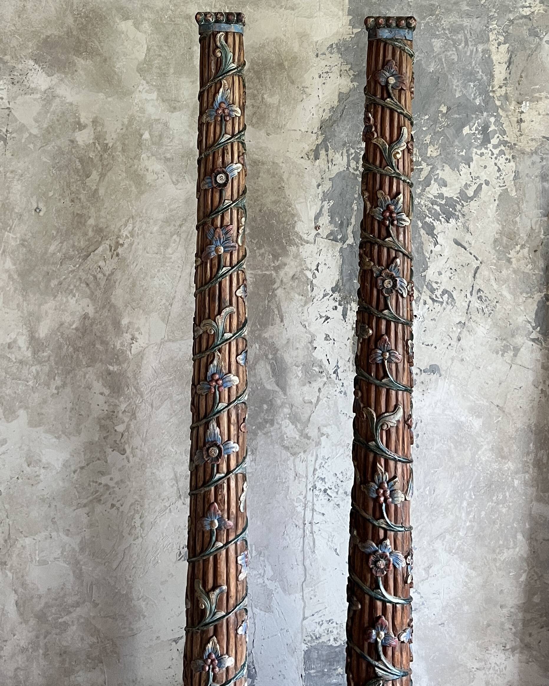 Pair of decorative columns