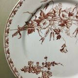"Carmen" - Set of flat plates Ø 22.5cm ironstone Sarreguemines U&C